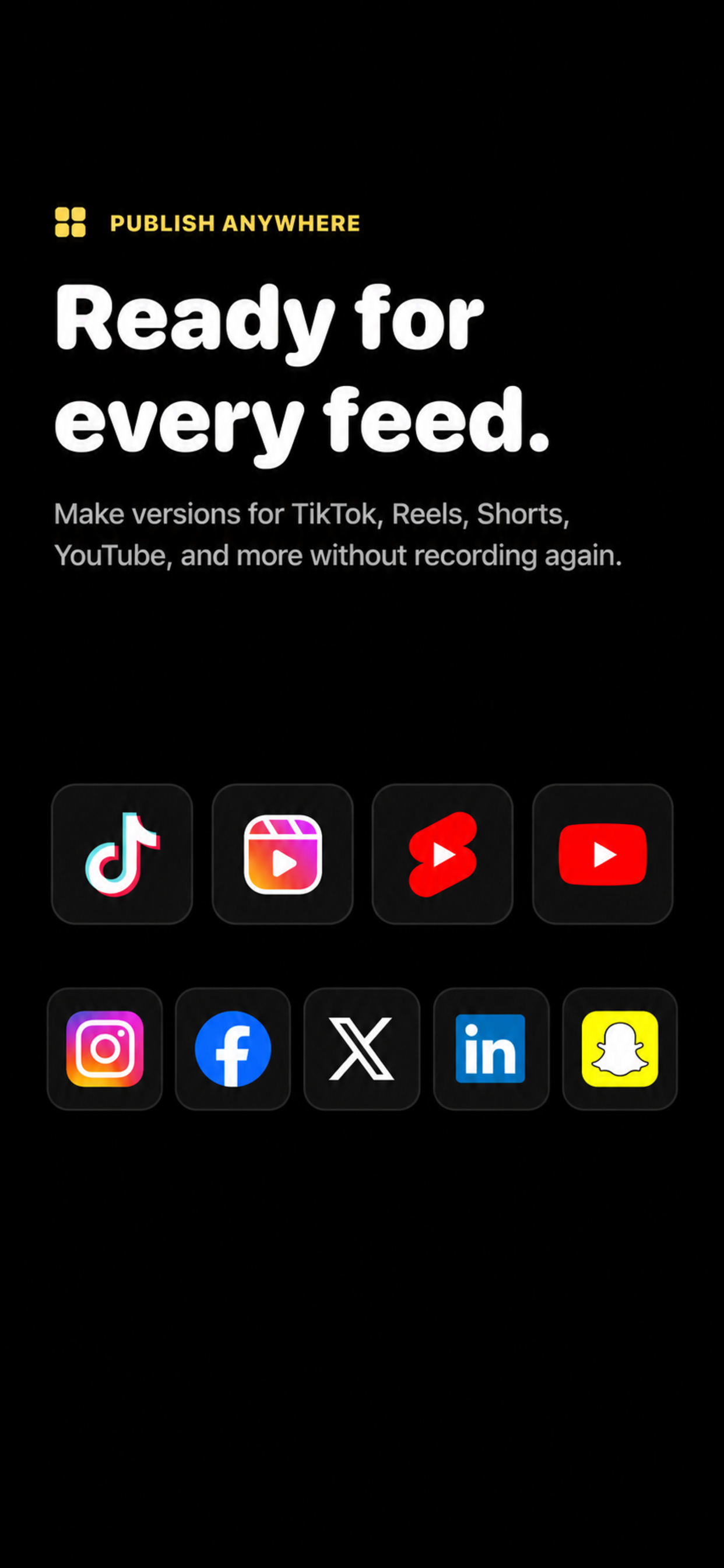 DualShot Recorder app interface and release status