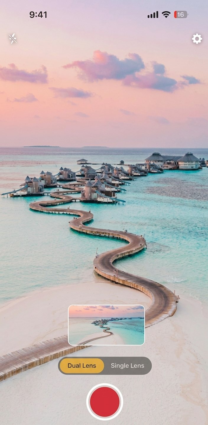 DualShot Recorder app interface and release status